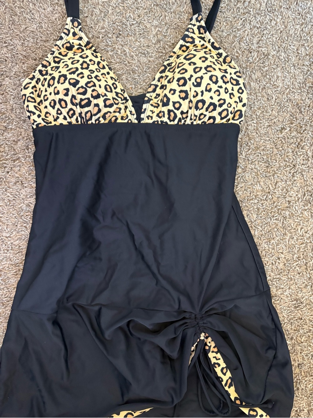 REKITA Sexy Tankini Size M Swimsuit with Cheetah Print - Picture 3 of 7